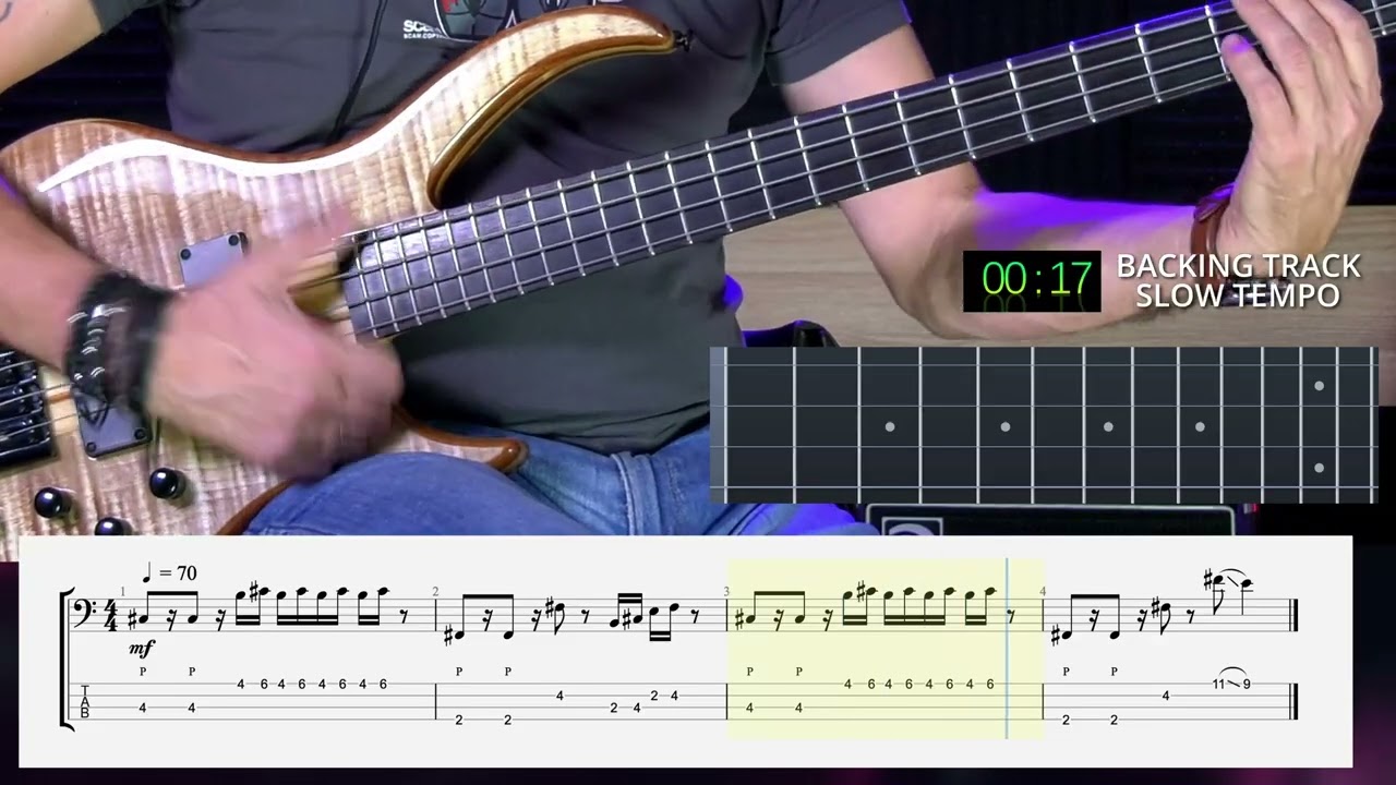Janusz Frychel - Funky Slap Bass - Lesson 25