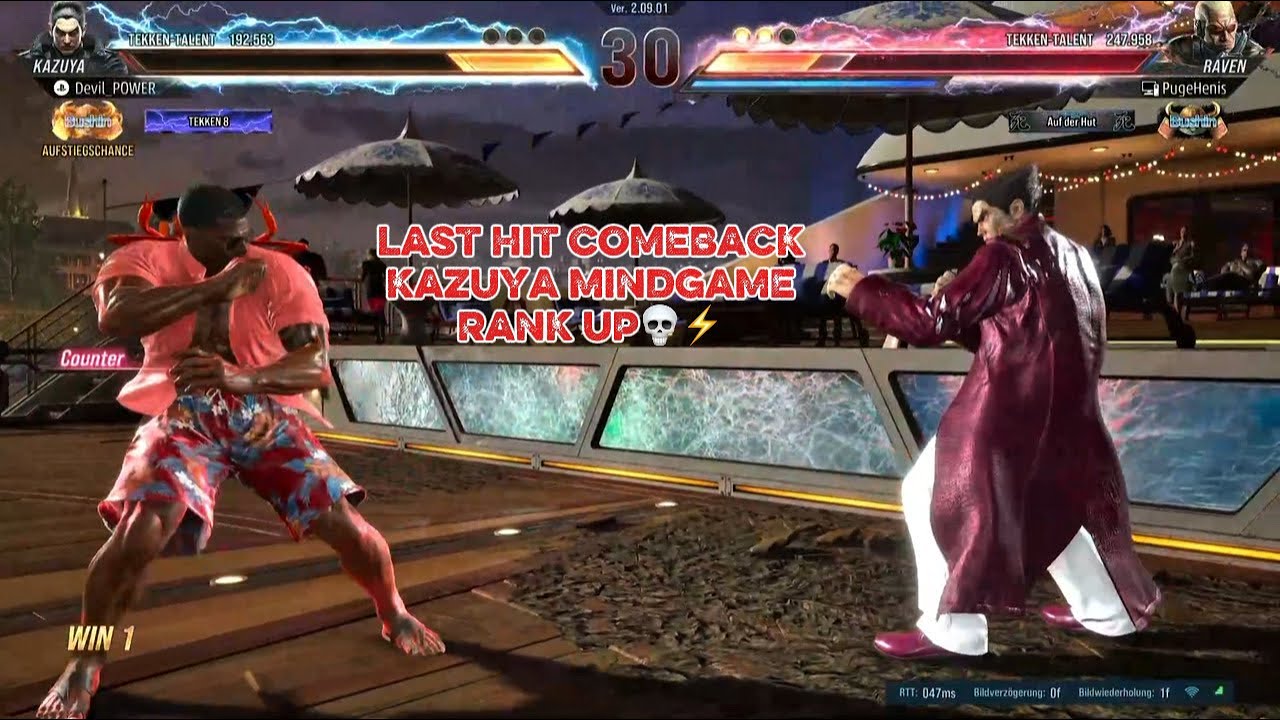 Tekken 8 Kazuya Ranked | 0-2 Comeback to Tekken King 0-2から逆転！鉄拳王昇格戦｜カズヤ最終ラウンド大逆転