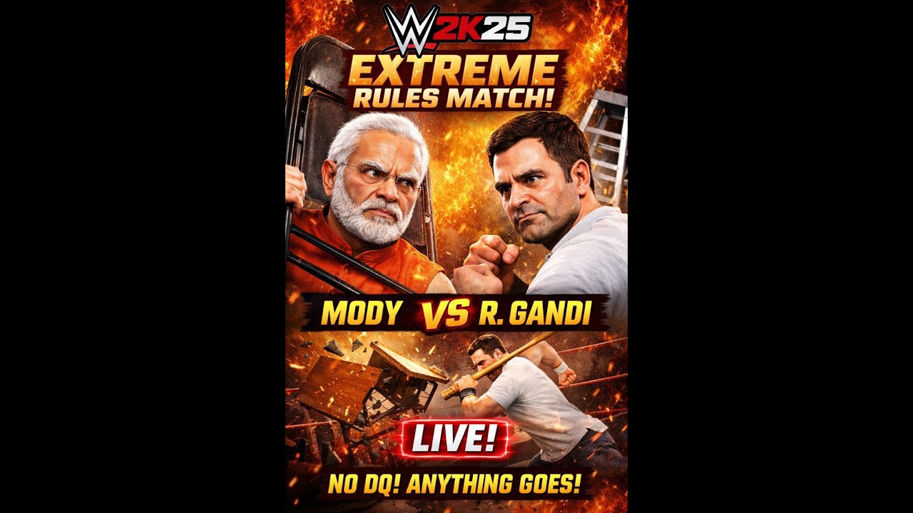🔴ModiX vs Rahoool | Extreme Rules Match | WWE 2K25 Dream Face Off LIVE 🔥