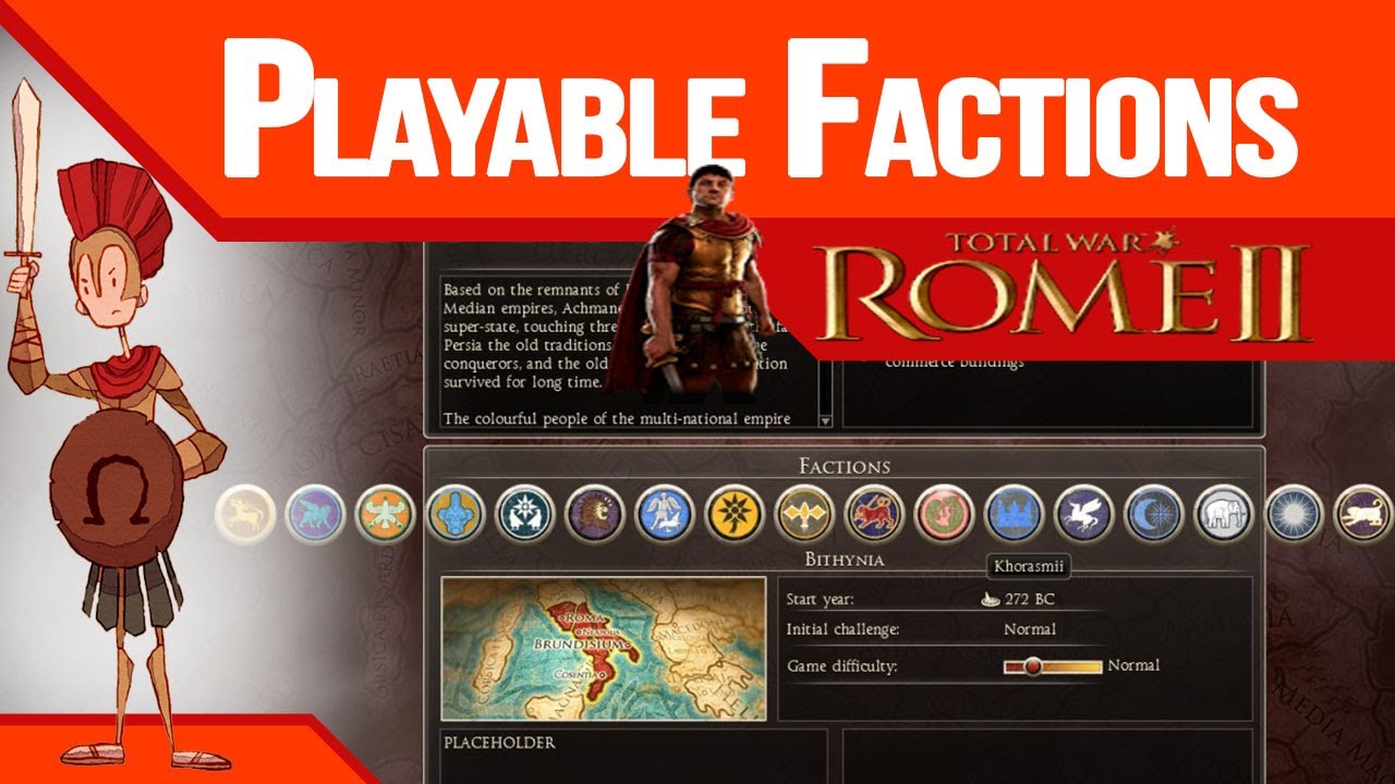 Rome 2 MOD: Playable Factions v5 [izanagi11]