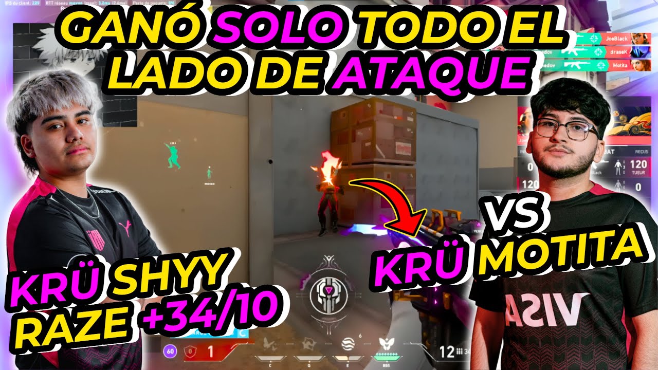 KRÜ SHYY ganó SOLO todo el ATAQUE de esta RANKED con ACE INSANO incluido | vs KRÜ MTA | LAS