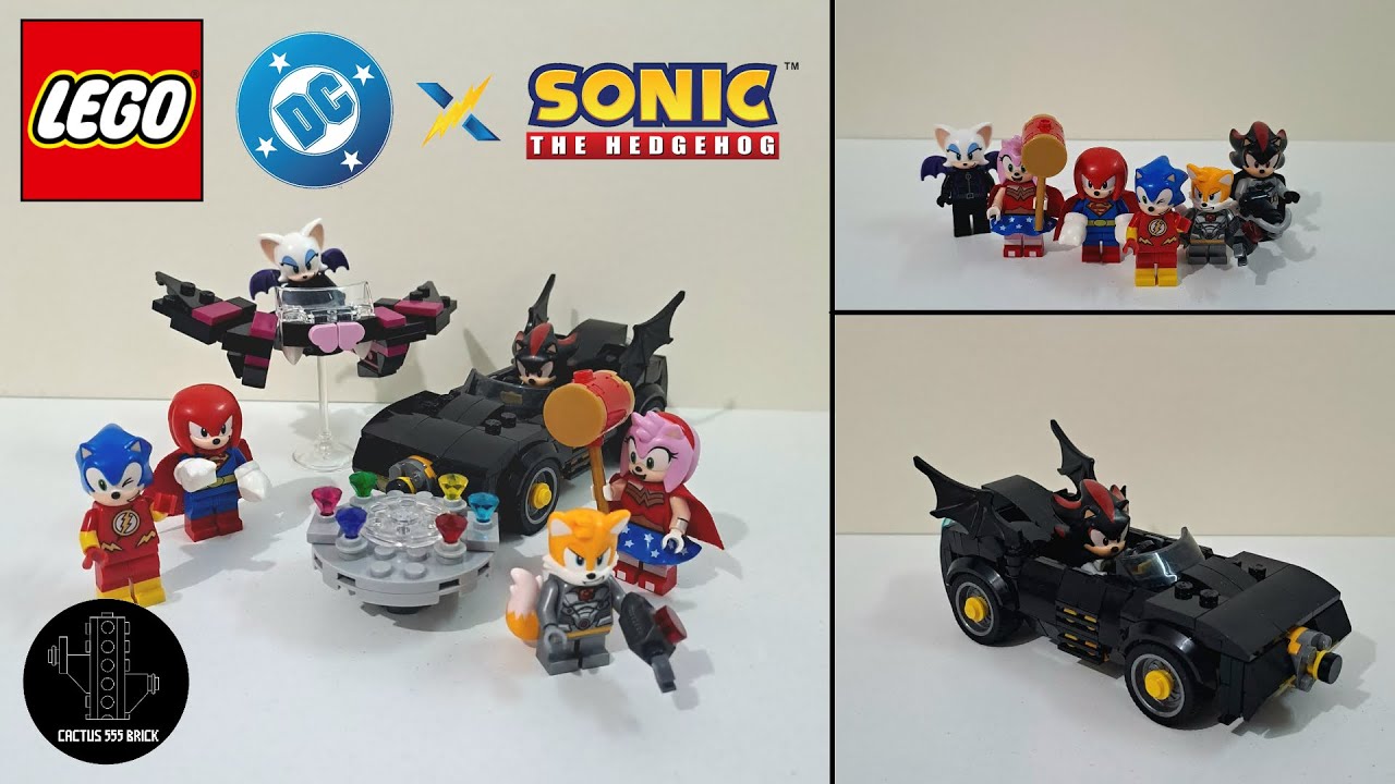 LEGO DC x Sonic moc and custom minifigures! | Cactus 555 Brick