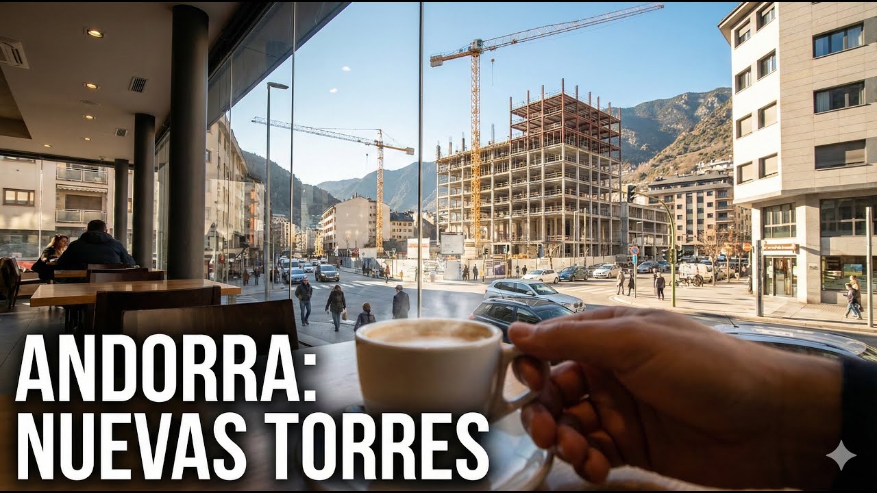 🇦🇩 ANDORRA está cambiando: CAFÉ con vistas a las nuevas Torres de ESCALDES-ENGORDANY ☕🏙️