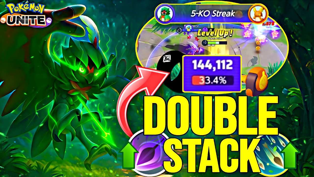 DECIDUEYE DESTROYING ENEMIES WITH THIS BROKEN DOUBLE STACK META BUILD!!! 🔥 | Pokemon Unite