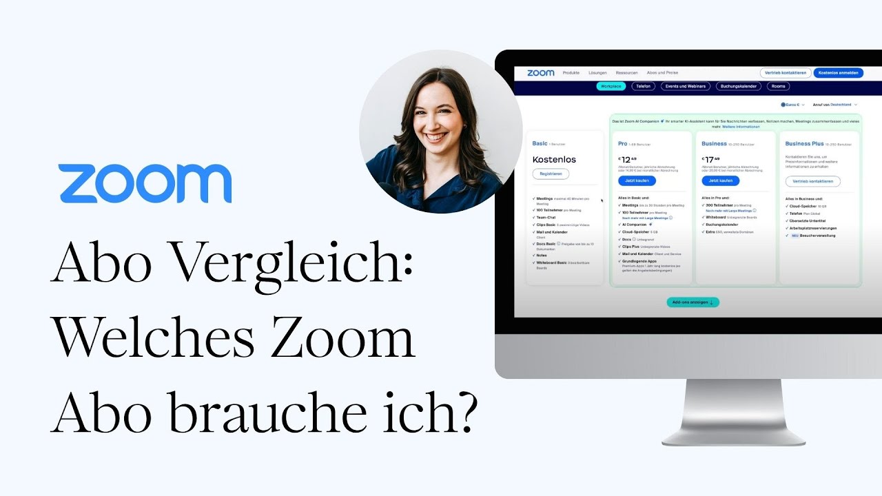 Zoom Abo Vergleich | Welches Zoom Abo brauche ich? | Zoom Tutorial Deutsch
