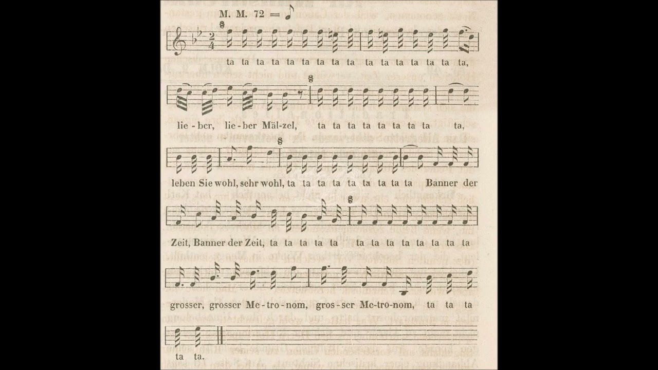 WoO 162 Vierstimmiger Kanon Ta ta ta Lieber Maelzel