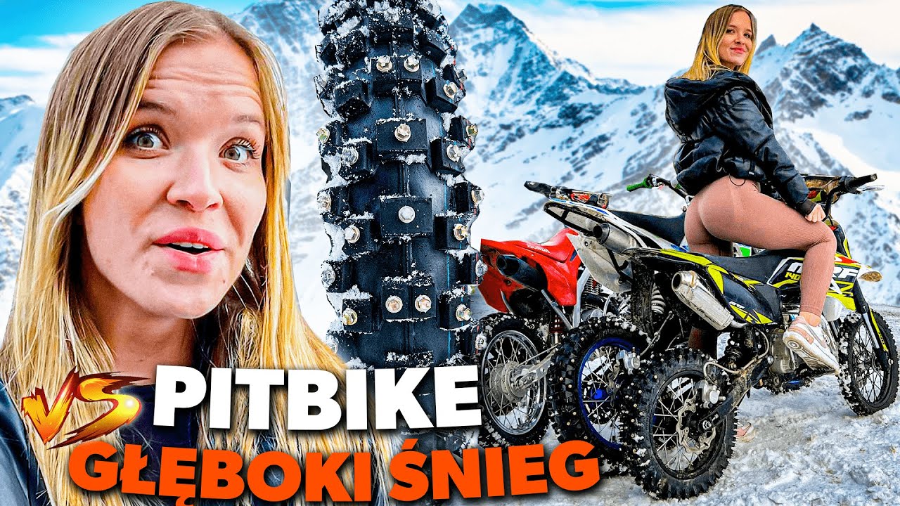 NAJLEPSZY PITBIKE NA ŚNIEG?! | TEST NAJLEPSZYCH KOLCÓW NA RYNKU
