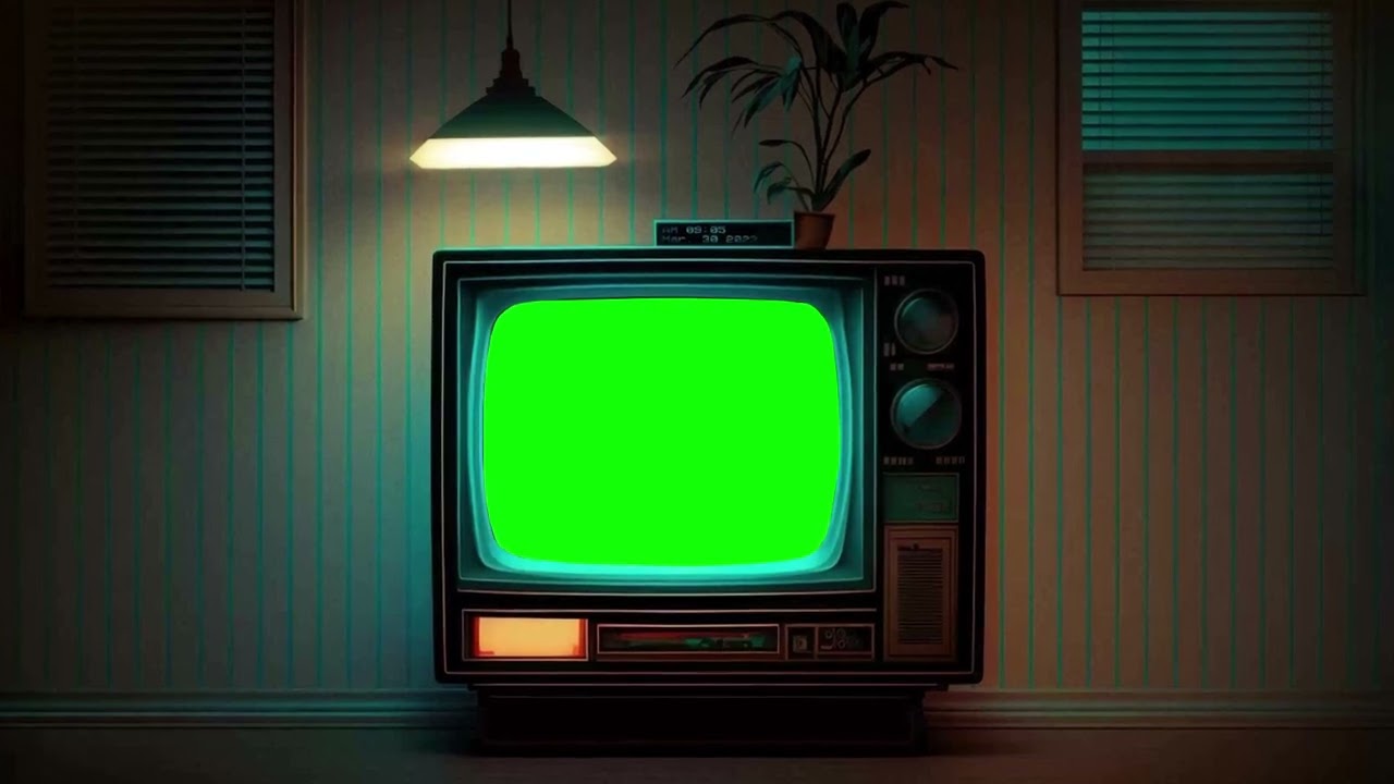 OLD TV ZOOM& GREEN SCREEN
