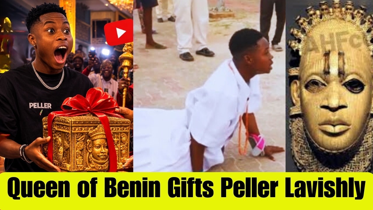 Peller Begins His Nigeria Tour at Benin - Receives Gift from the Queen