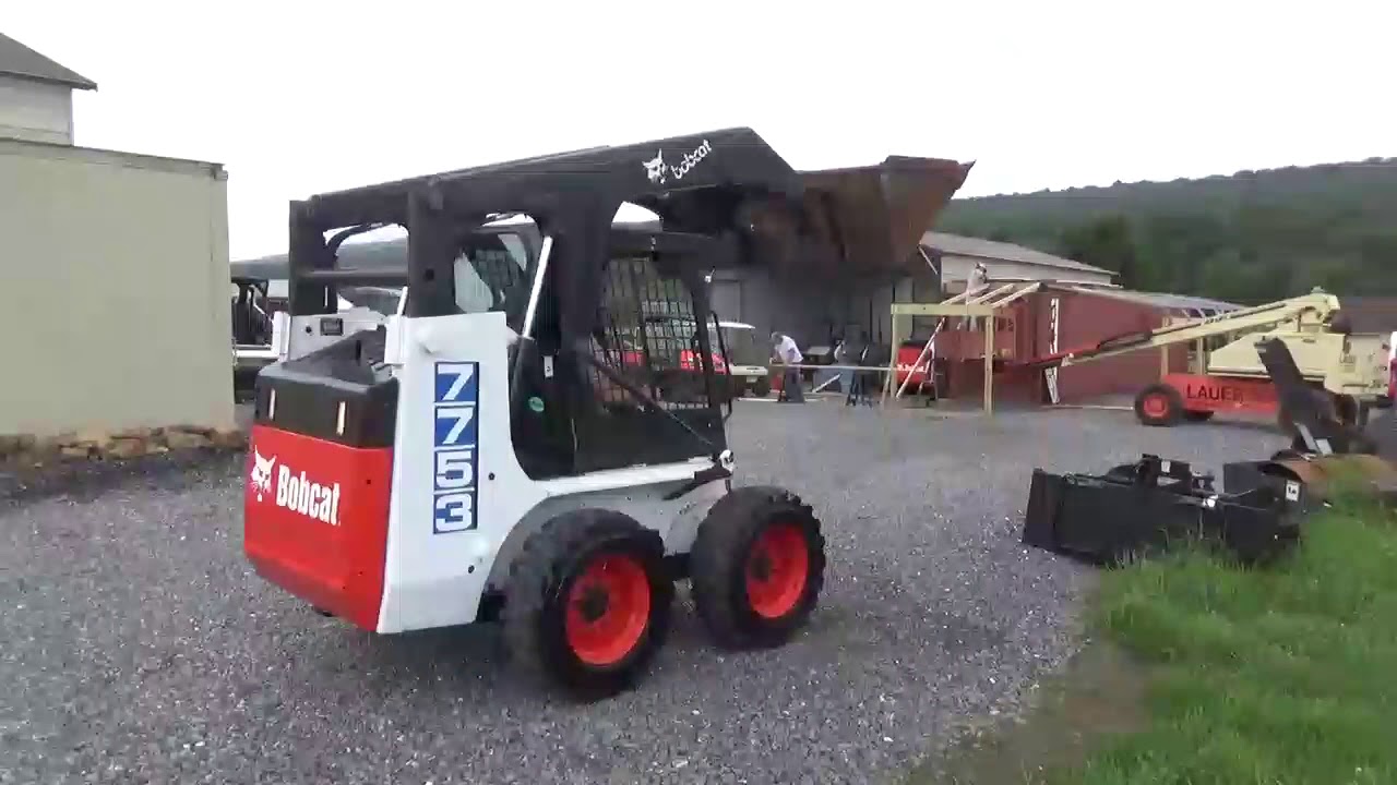 1995 Bobcat 7753 Rubber Tire Skid Steer Loader New Tire Kubota Diesel For Sale