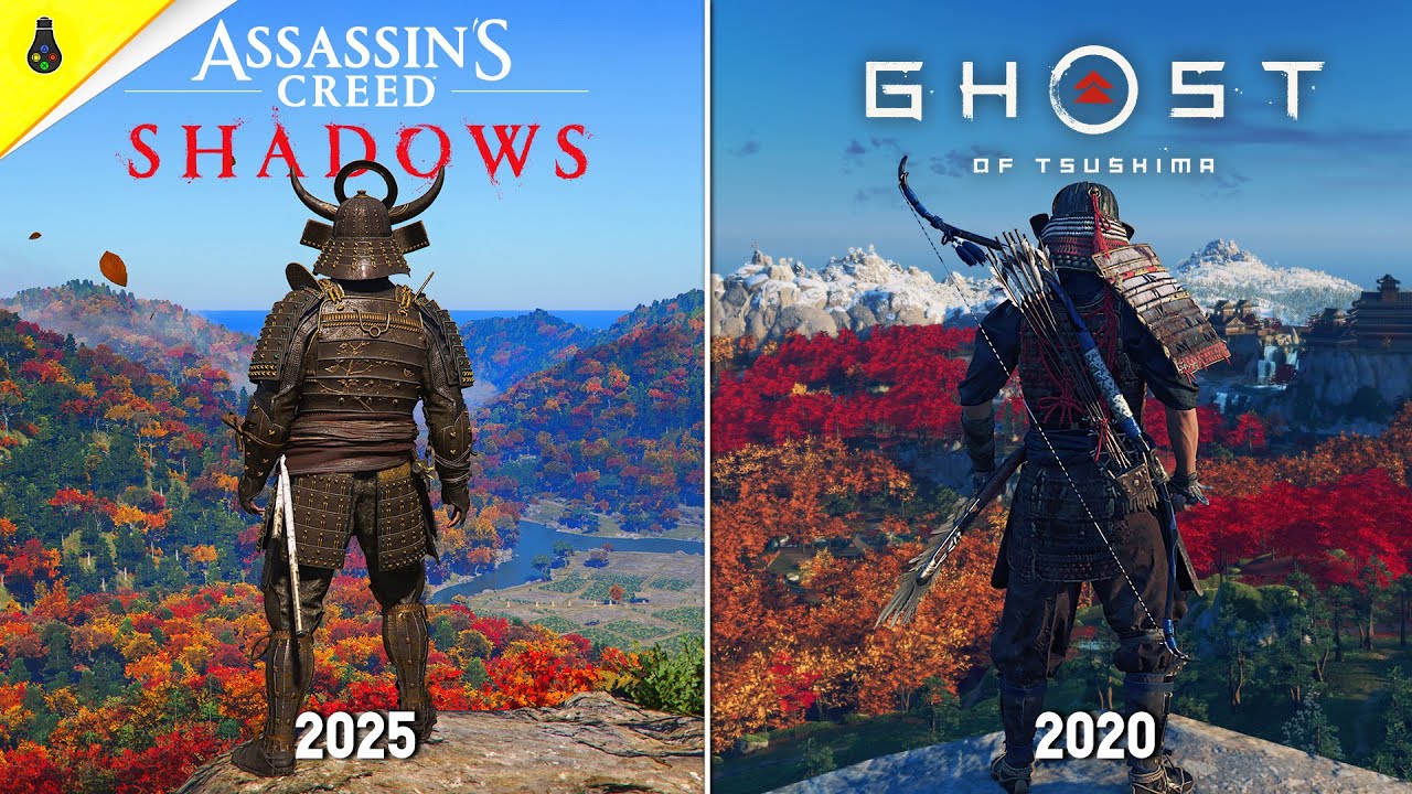 Assassin&rsquo;s Creed Shadows против Ghost of Tsushima - Сравнение деталей и физики