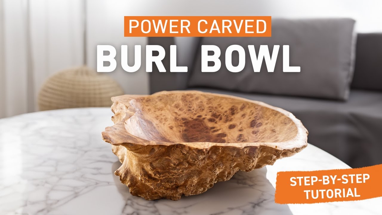Carve an Australian Burl Bowl with Just Two Arbortech Products | Simple Step-by-Step Guide