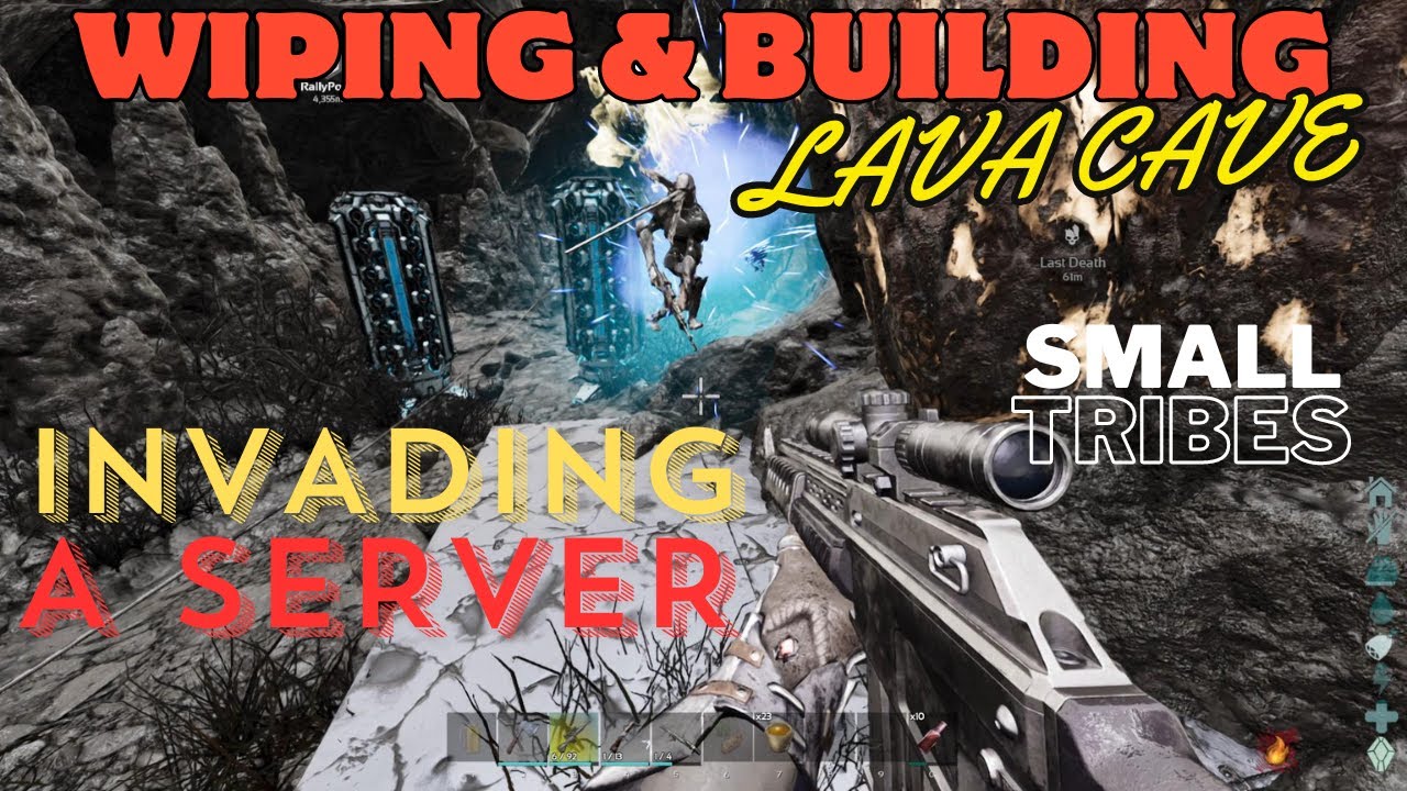 Invading A New Server! Wiping, Building & Defending Lava Cave!-Ark Ascended|SmallTribes|ep.31