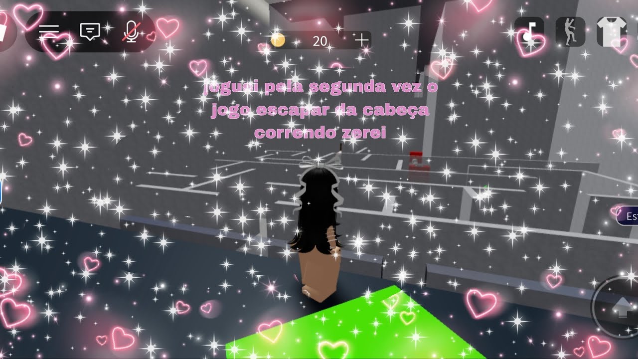 Joguei o jogo escapar da cabeça correndo ei pessoal vocês podem ajudar a bater 100mil inscritos 💖