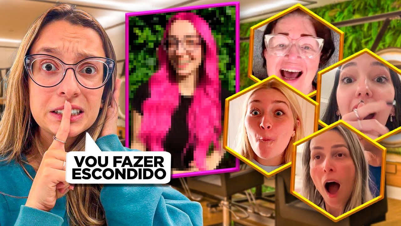 PINTEI O CABELO ESCONDIDO DE TODO MUNDO E ESSA FOI A REAÇÃO DELES
