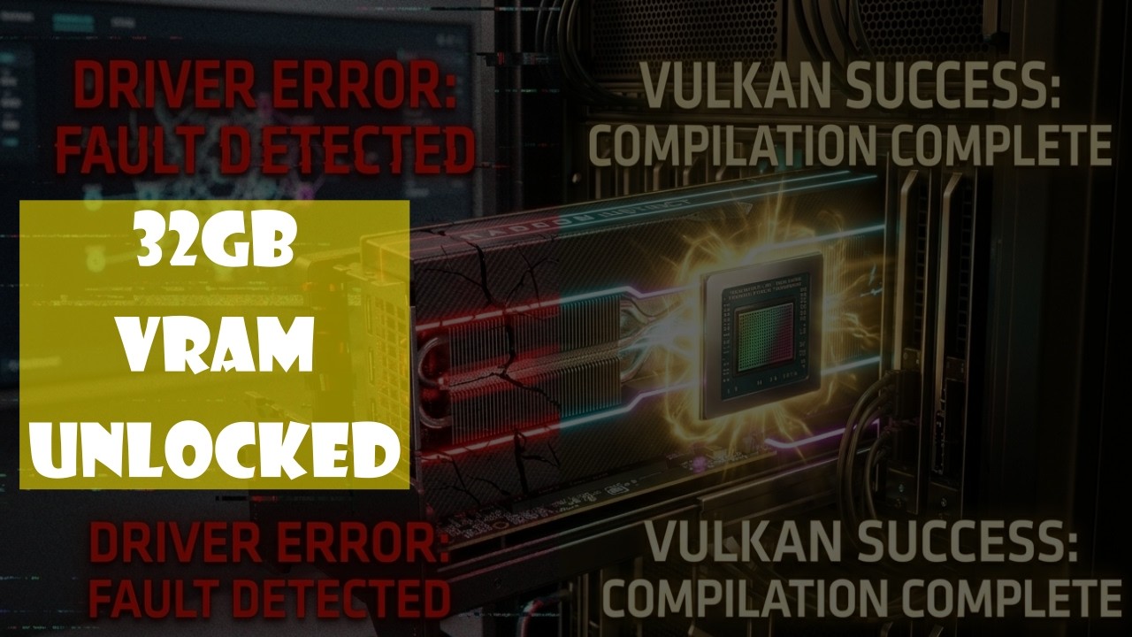 32GB VRAM UNLOCKED: RUN STABLE DIFFUSION WITH VULKAN NOW