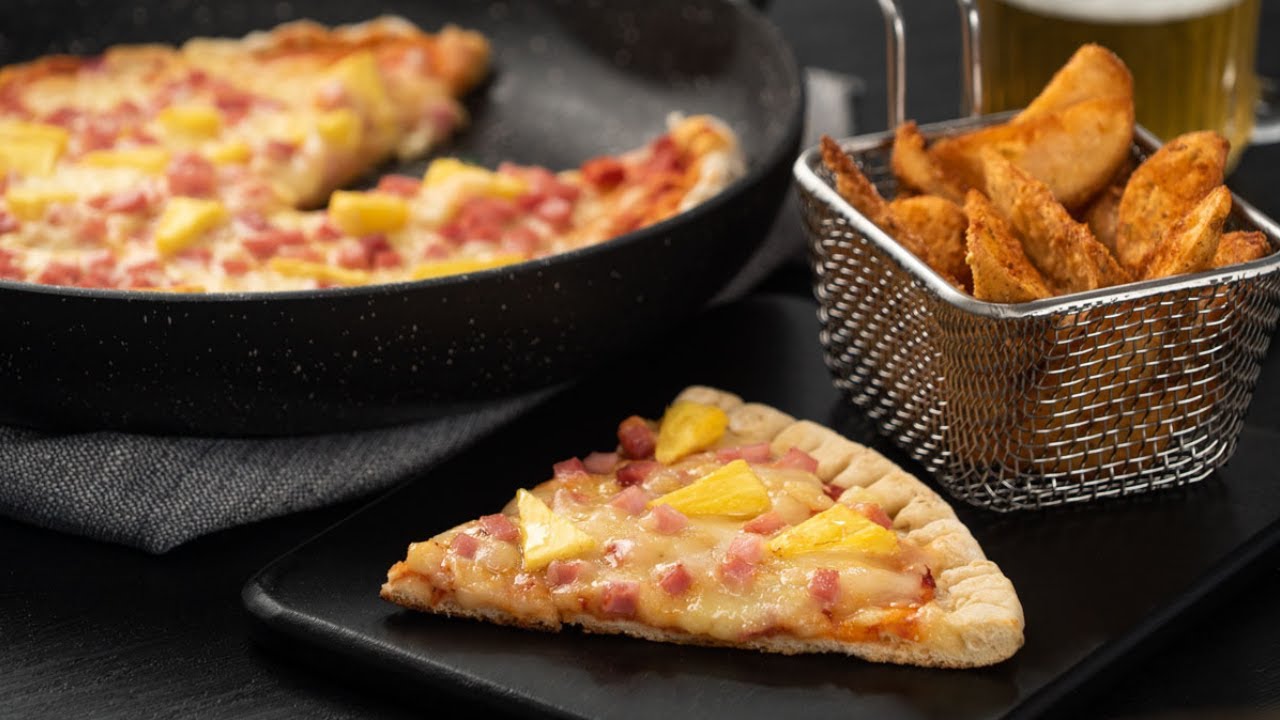 Pizza Hawaiana al Sart&eacute;n | Recetas sin horno