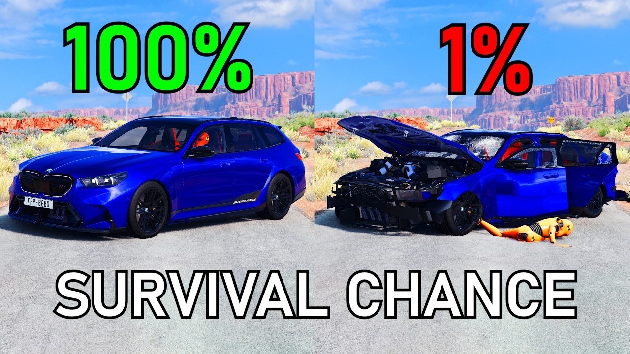 Which Car Has the Highest Survival Rate? 🔥#07 | BeamNG.Drive