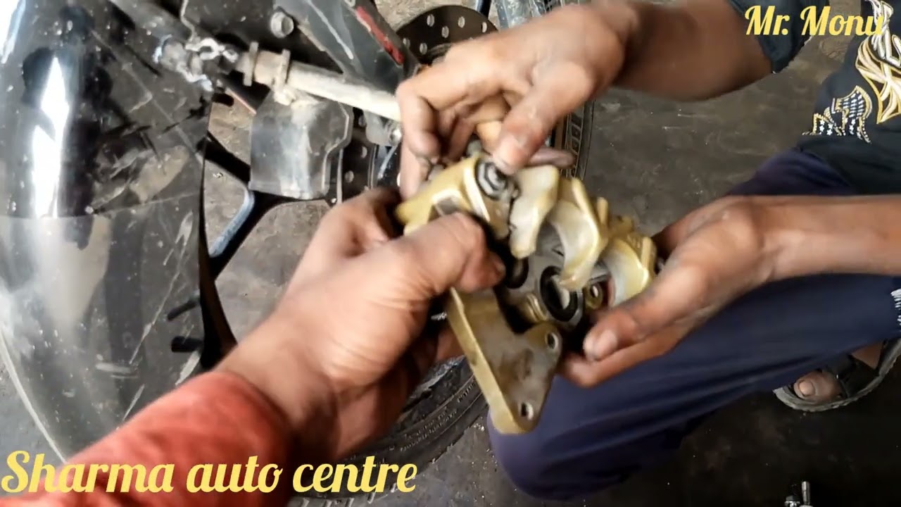 platina 110 H gear disk brake pad change