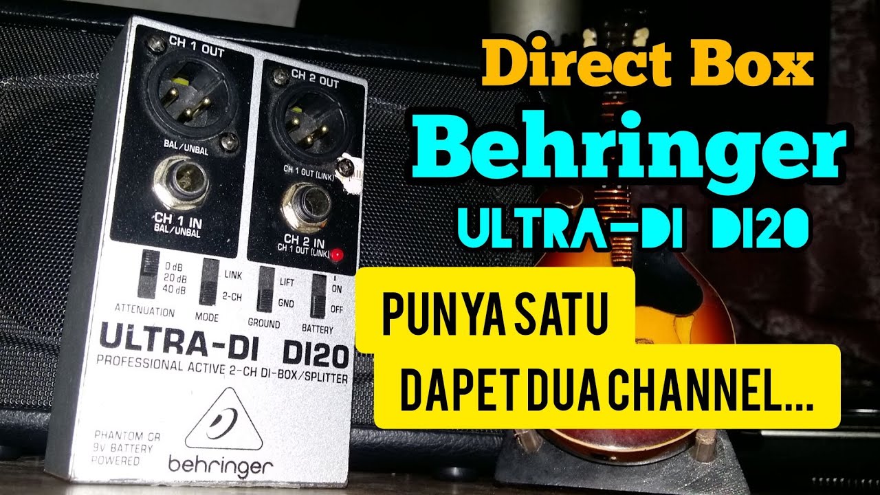 DIRECT BOX BEHRINGER ULTRA DI20 - HARGA MURAH DENGAN TEKNOLOGI GERMAN - PUNYA SATU SERASA PUNYA DUA
