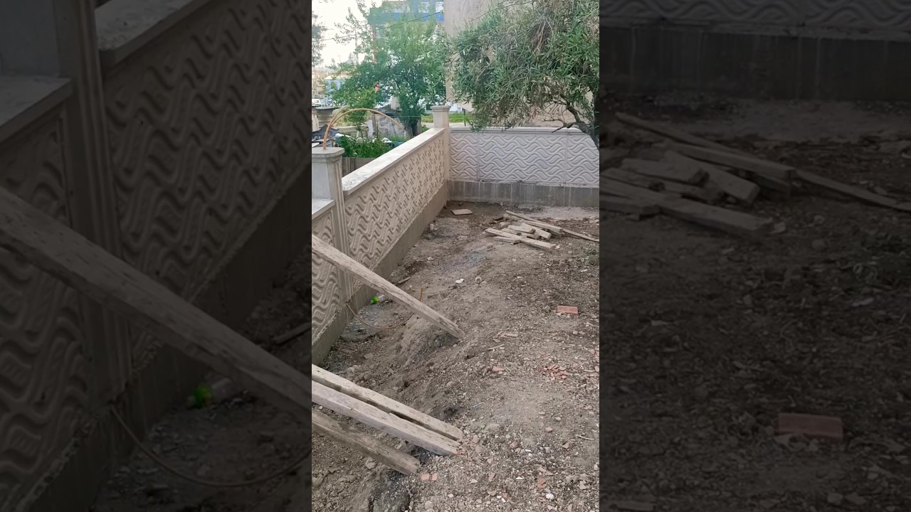BAH&Ccedil;E DUVARI 🚧🚧🏗️👷&zwj;♂️ #inşaatm&uuml;hendisliği #inşaatprojeleri #keşfet #tasarım #inşaat