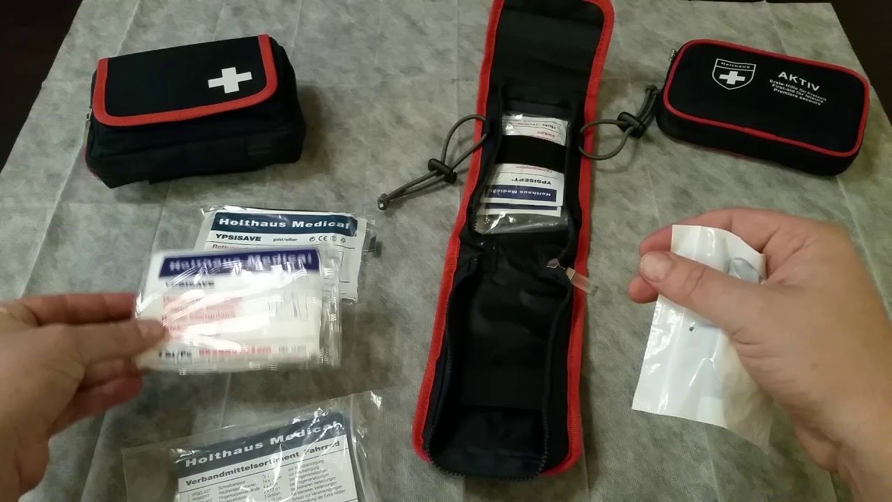 Erste Hilfe Set / Fahrradverbandtasche 