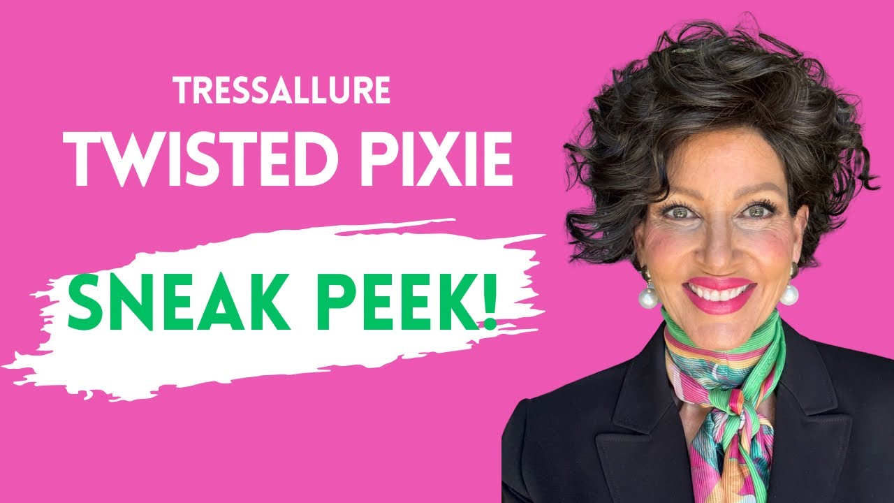 SNEAK PEEK! 👀 BEAUTIFUL NEW CURLY PIXIE FROM TRESSALLURE! TWISTED PIXIE | DK BROWN 💖