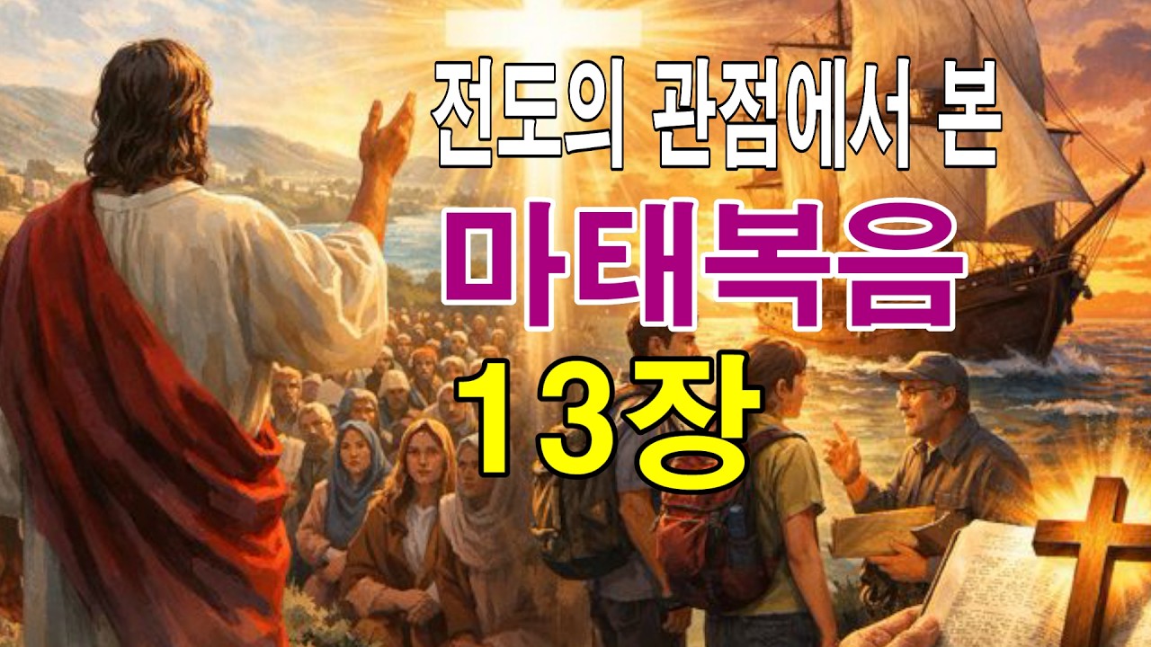 전도의 관점으로 본 [마태복음 13장 읽기] -죽음후의 가는 천국이 아니라 현세에서 천국을  설명하는 것이다. 천국의 발견과 가치와  소유 방법을 설명 하신다. -충주예수전도단-