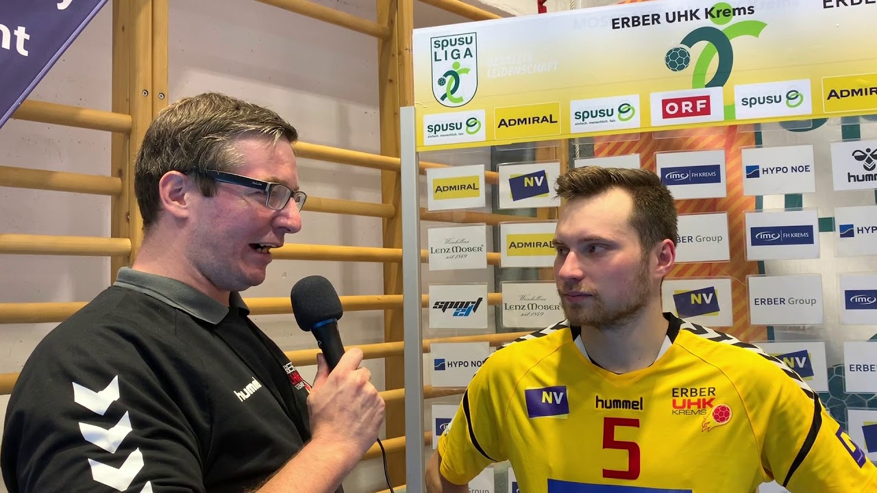 Markus Gschwandtner und Leonard Schafler im Interview zum Spiel Krems - Linz