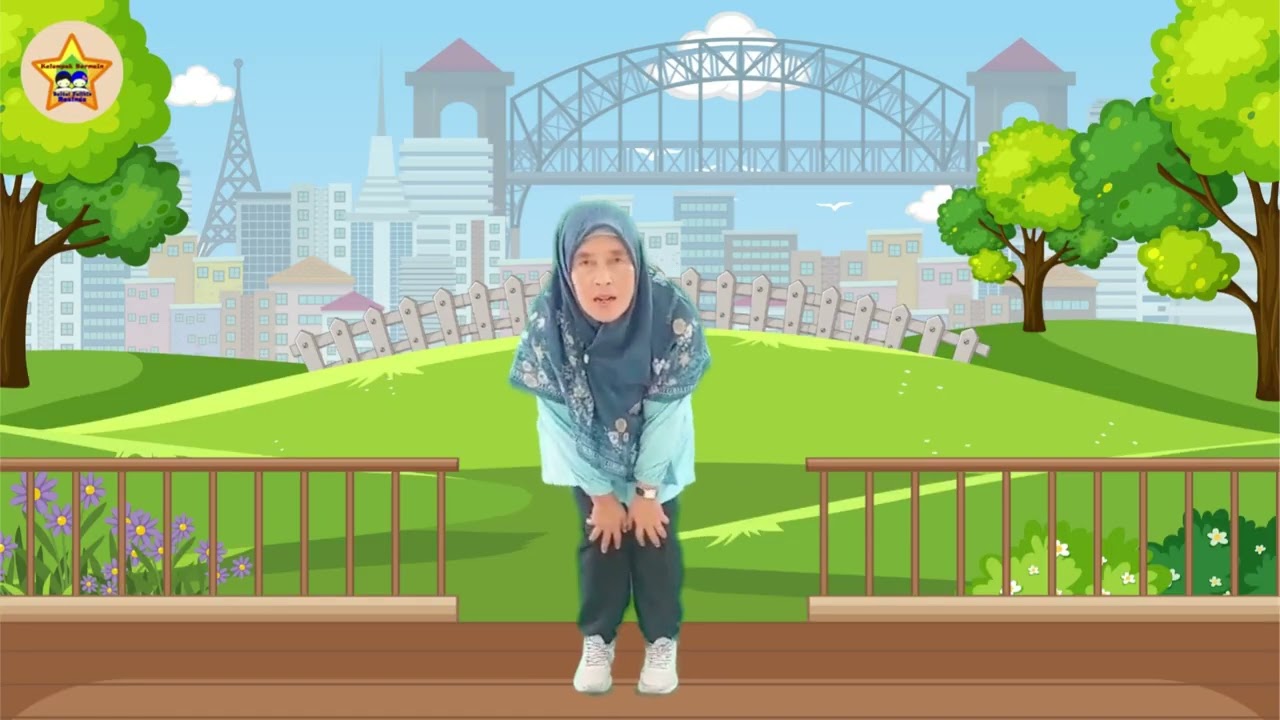 Senam Tangan Di Putar-Putar Bertepuk Tangan with Ibu Ros - KB Baitul Falihin