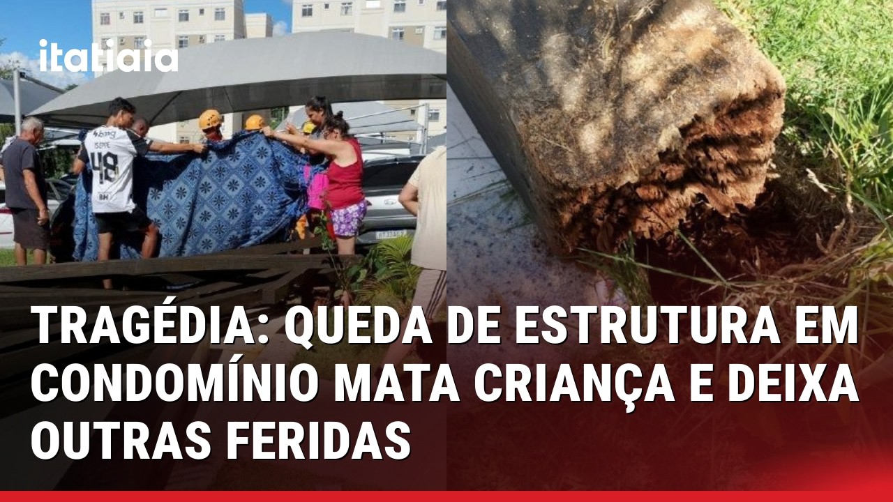 TRAGÉDIA! ESTRUTURA DE PRÉDIO CAI EM CONDOMÍNIO E UMA CRIANÇA MORRE; OUTRAS CRIANÇAS ESTÃO FERIDAS