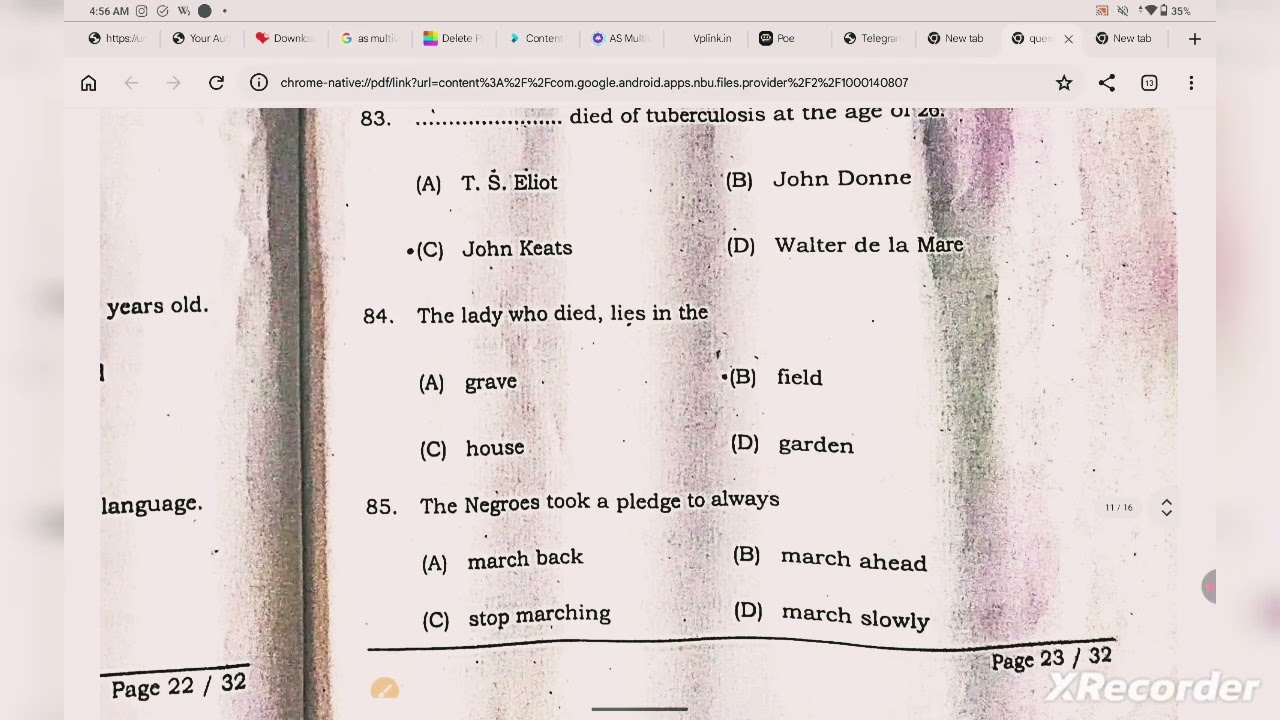 Arts Intermediate question 2026 paper (PART B) 