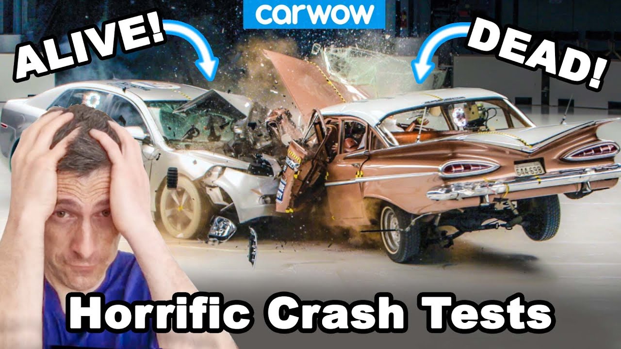 The most horrific crash tests - why you don't want an accident in an OLD car!