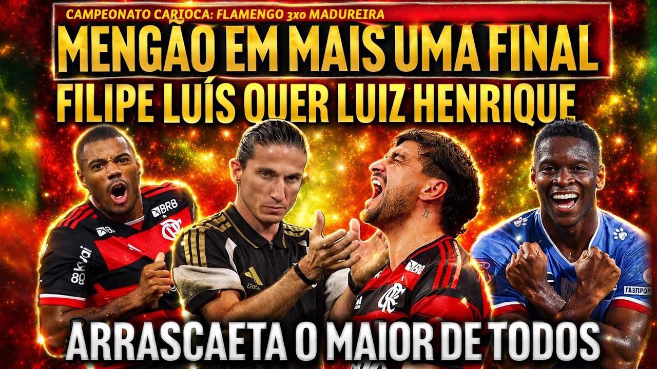 FLAMENGO VENCE E ESTÁ NA FINAL | FILIPE LUÍS QUER LUIZ HENRIQUE DO ZENIT | ARRASCAETA NO TOP 3 E+++