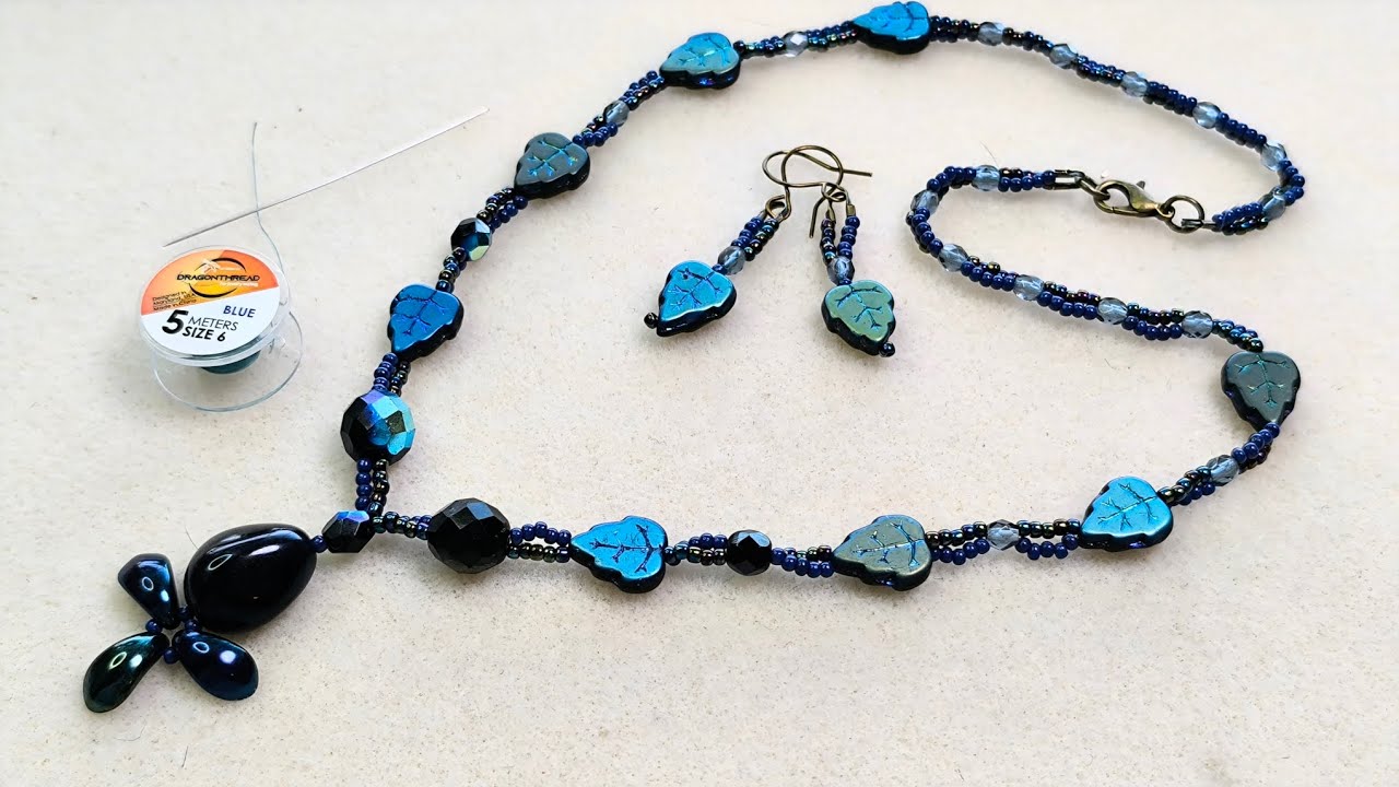 Let's string an Enchanted Forest necklace with Dragon Thread!