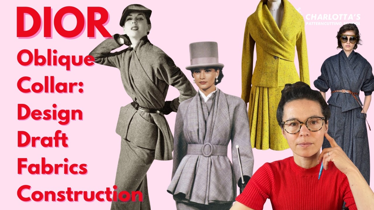 Draft Your Own Dior Jacket with This Shawl Collar Pattern Method