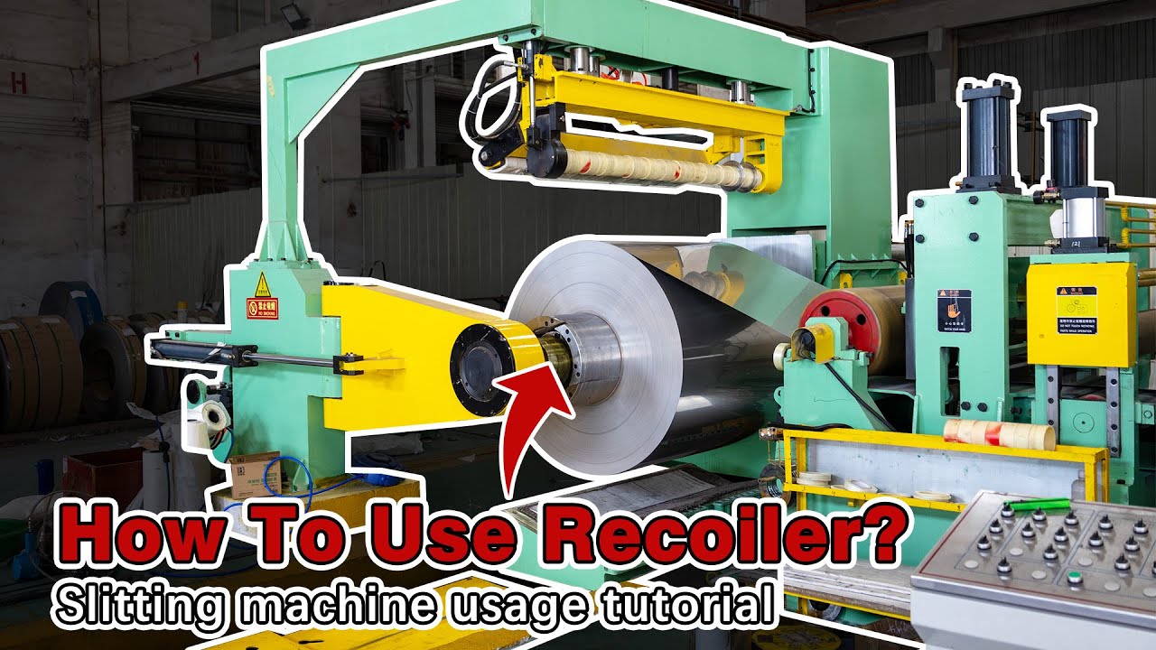 How To Use The Recoiler In Slitting Line? Full Auto Steel Coil Slitting Line With Rewinding