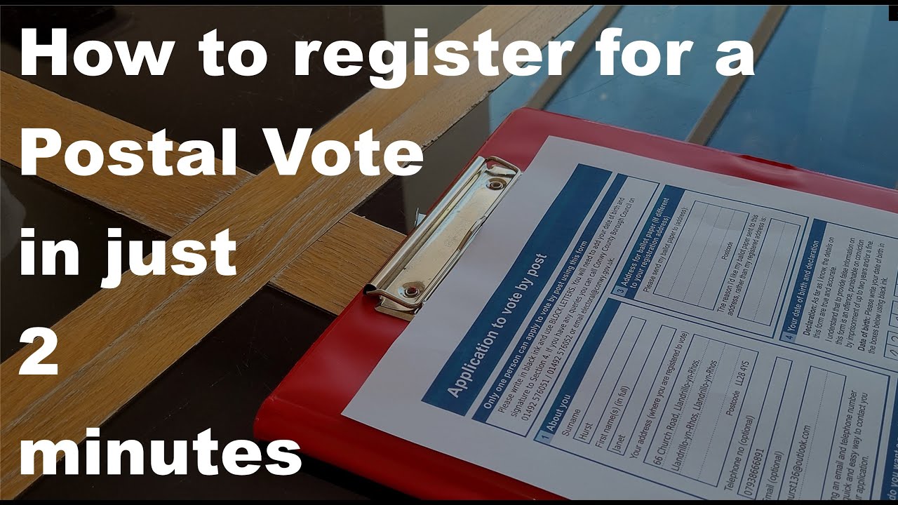 How to register for a Postal Vote in just 2 minutes