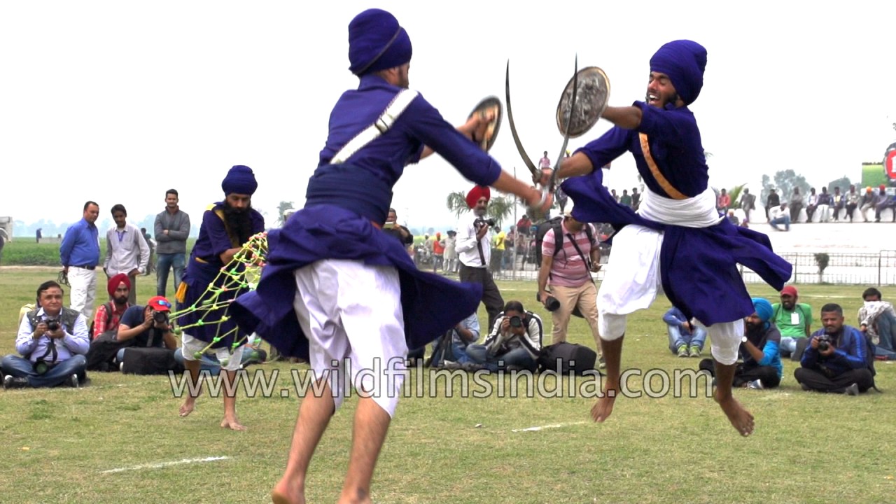 Sword fight in Punjab, Sikh Gatka style