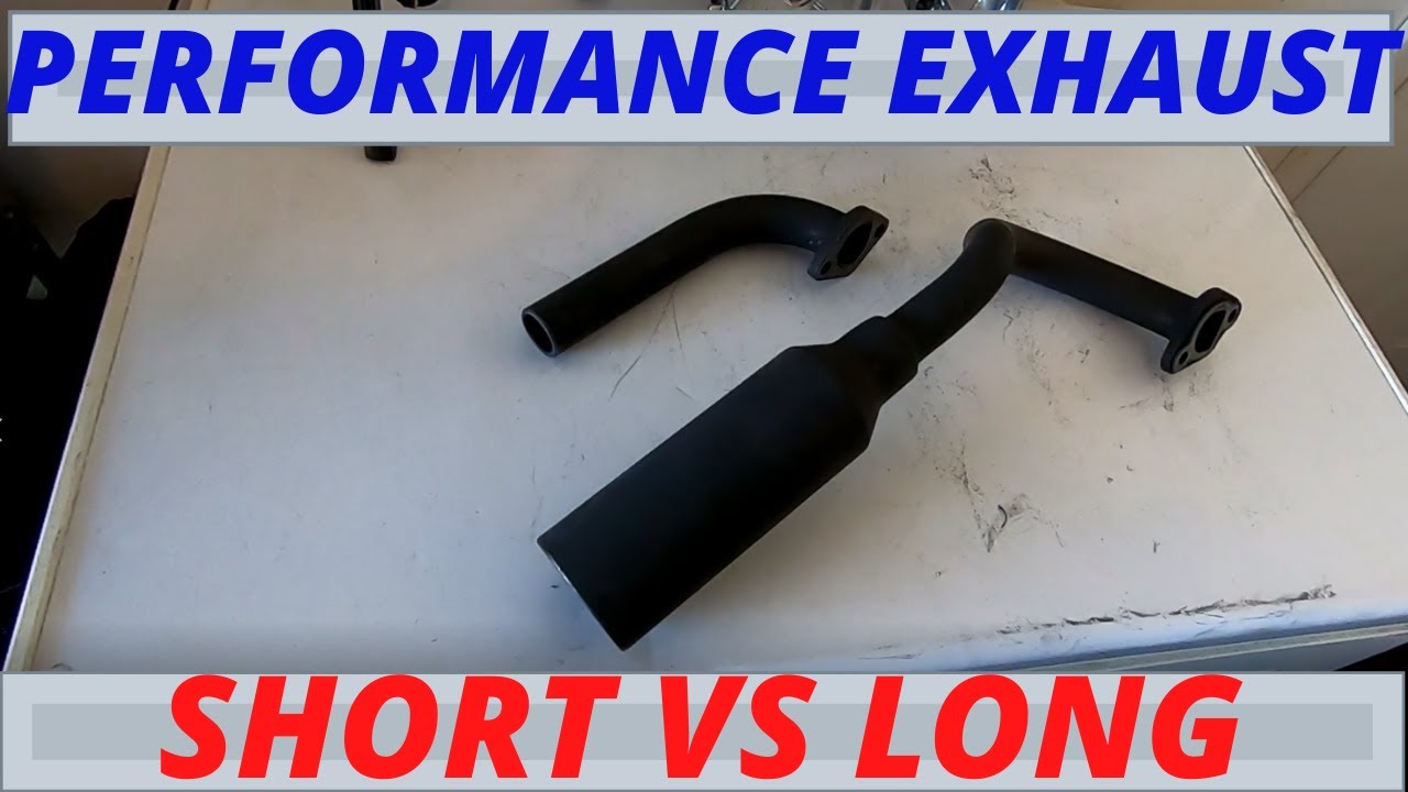 Predator 212 / Performance exhaust /  short pipe versus long pipe