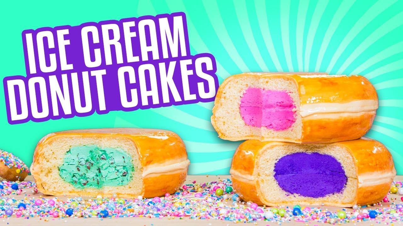 3 Flavors Ice Cream Donut CAKES! | How To Cake It