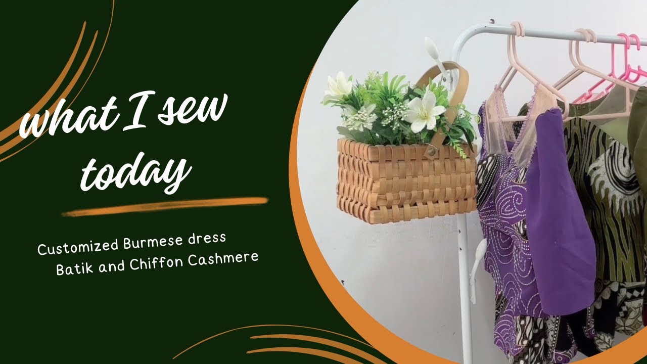 What I sew today 🪡🧵  #myanmardress #dress #fashionsewing #fashion #fashionsewing #sewingpatterns