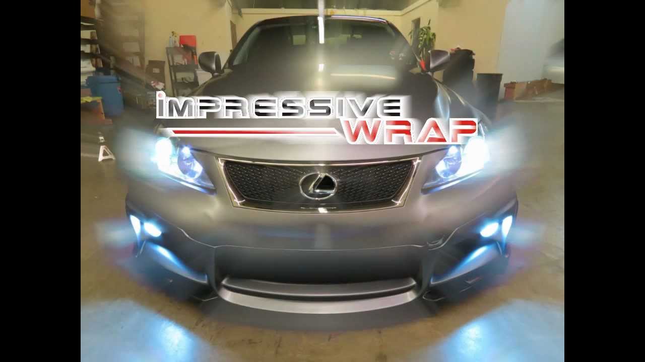 LEXUS IS Wraped in 3M Satin Matte Grey Metallic By Impressive Wrap