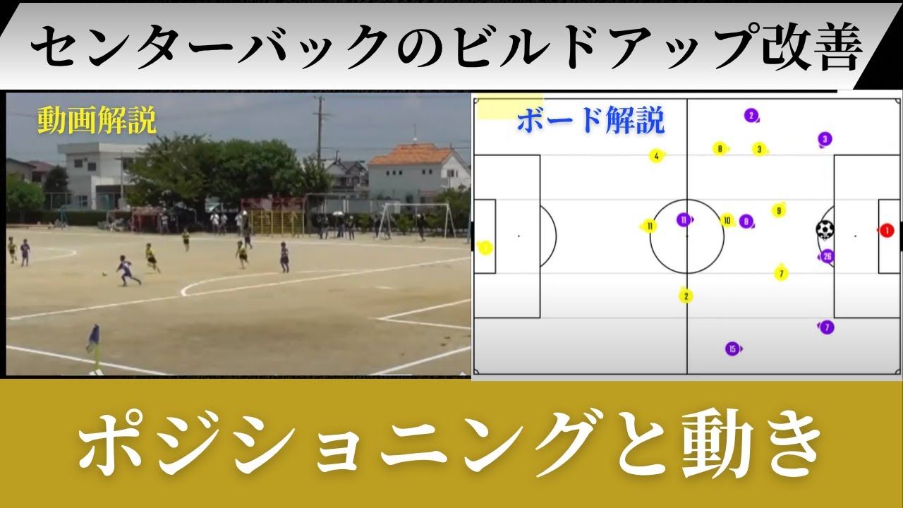 センターバックのビルドアップ改善【ジュニアのゲーム分析で解説】