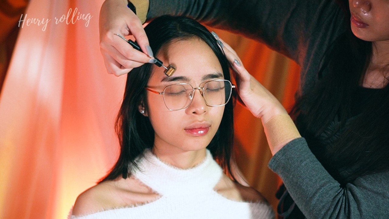 ASMR | Cozy & Calming Head, Scalp, Facial & Shoulder Massage (Asmr No Talking)