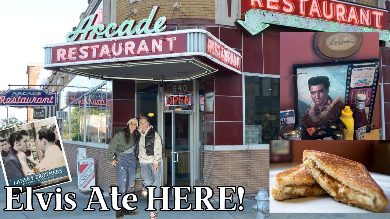 We ATE at The ARCADE RESTAURANT in Elvis Presley's Booth & went to The Original Lansky Bros.