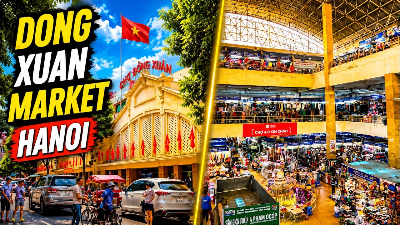 Dong Xuan Market In Hanoi | Walking Around Hanoi's Largest Indoor Market