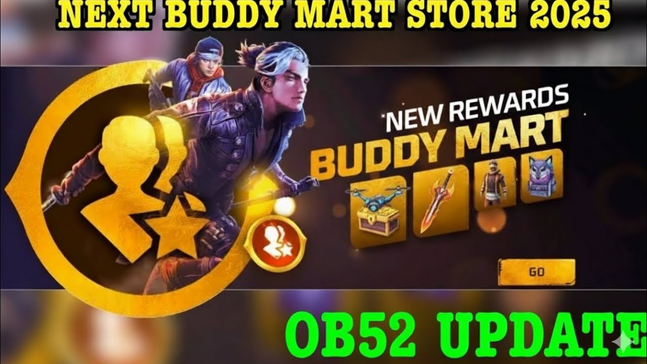 Ob52 Buddy Mart Store Update New Reward | Free Fire 14 January Buddy Mart Store Update Kab Hoga FF