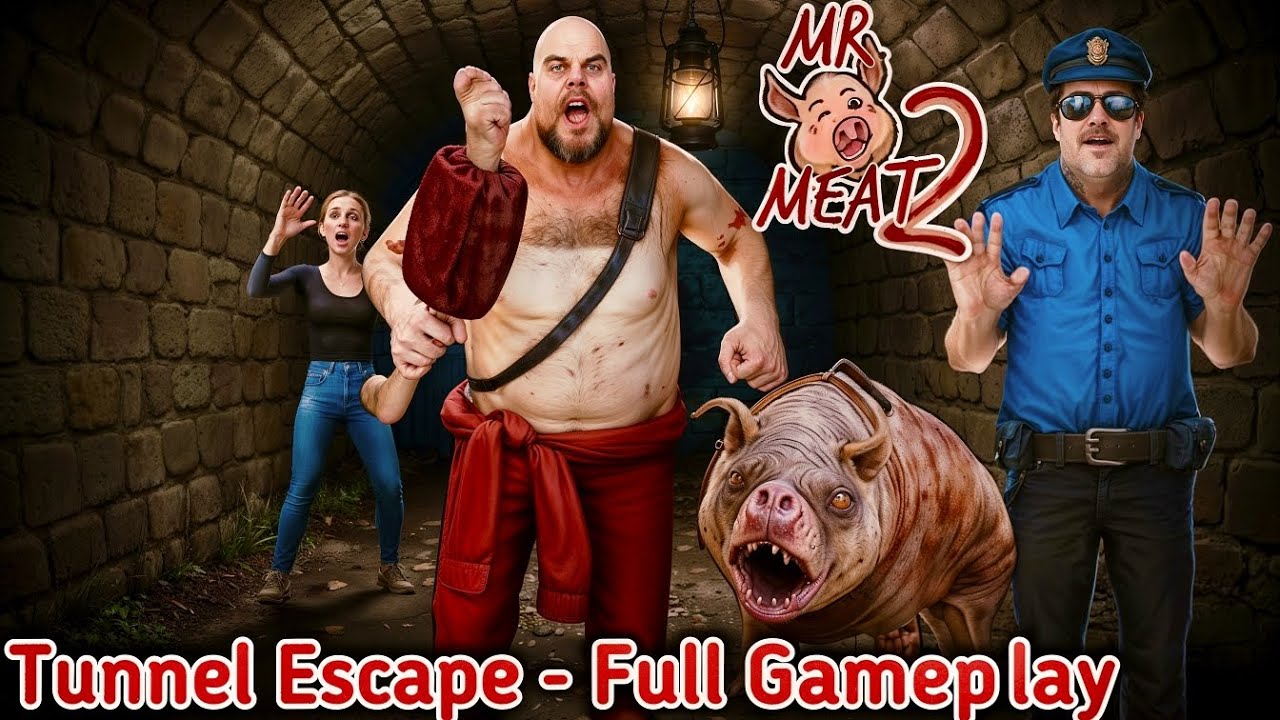 Mr Meat 2 Hard Mode Tunnel Escape 😱 | Mr. Meat 2: Hard Mode - It's Even Creepier @DESIHUNTERNINJA