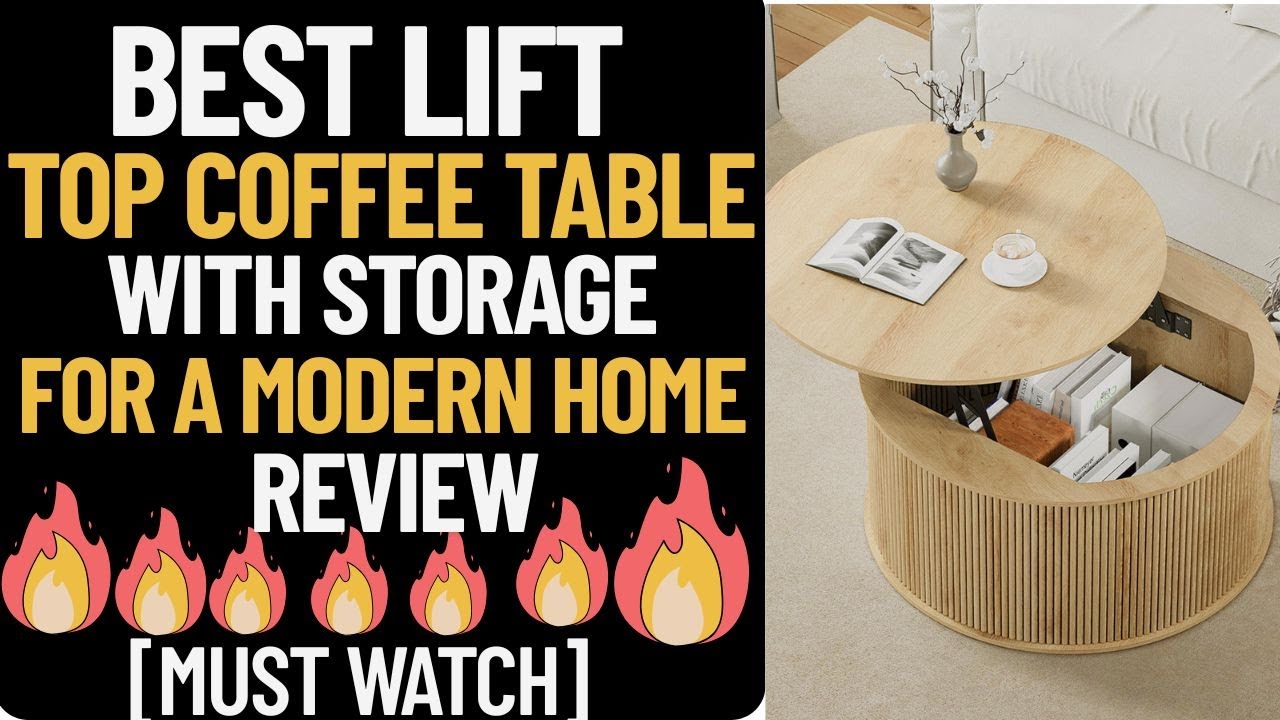 BEST Lift Top Coffee Table with Storage for a Modern HOME Review [Must-See]